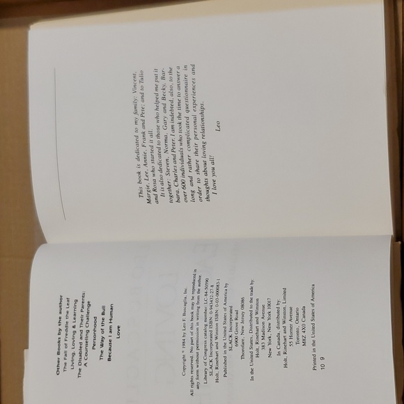 ❤️ Loving Each Other: The Challenge of Human RelationshipsLeo F. Buscaglia 📚 - Picture 4 of 13